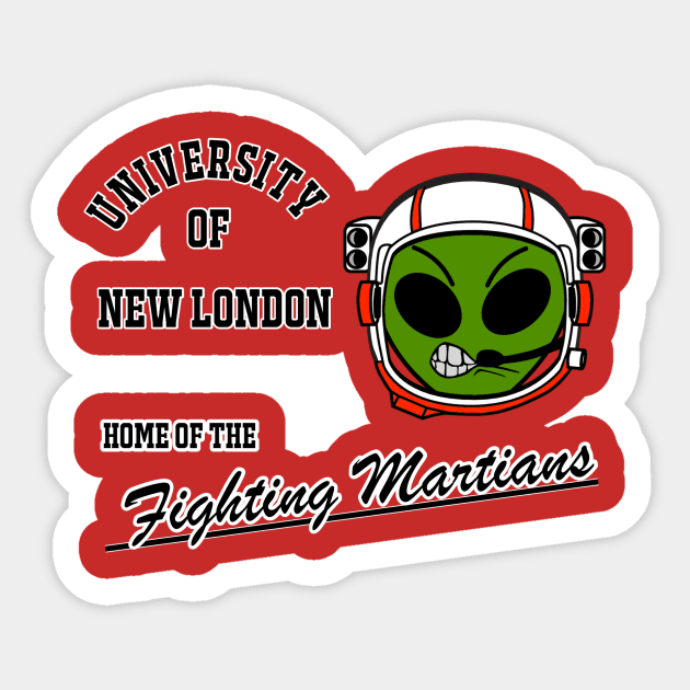 New London Fighting Martians Sticker by Sk1d_Rogu3